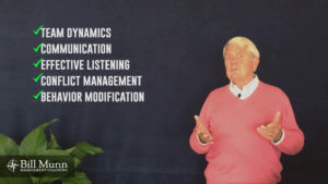 Team Dynamics, Communication, Effective Listening, Conflict Management, Behavior Modification